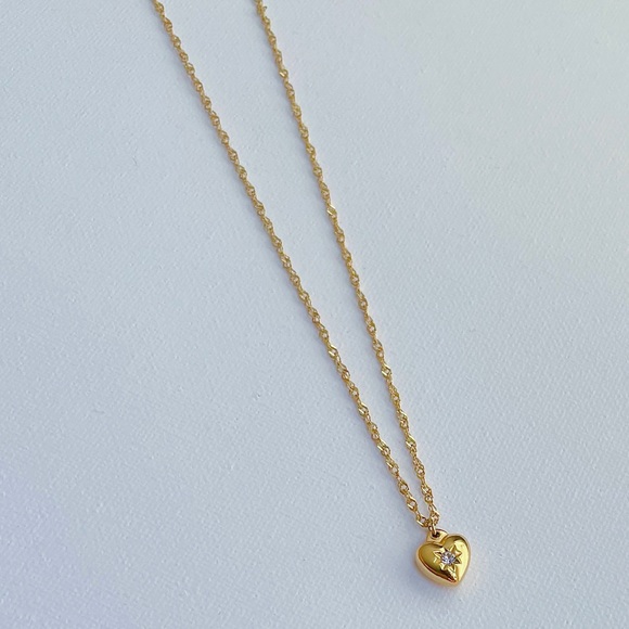 Heart with Gemstone Necklace - Picture 2 of 3